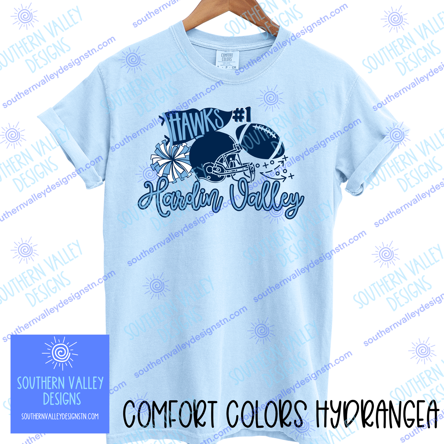 Hawks Football Spirit Design- Adult Sizes