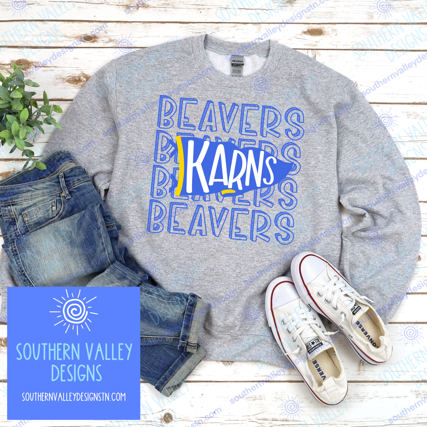 Pennant Design 1 - Karns Beavers- Youth Sizes