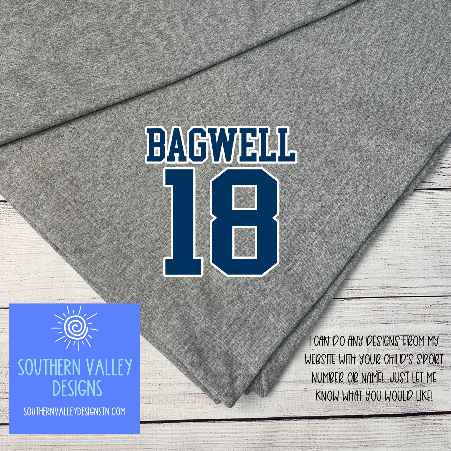Sweatshirt Blanket with Custom Design