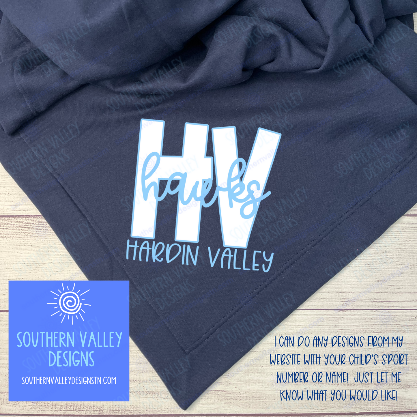 Sweatshirt Blanket with Custom Design