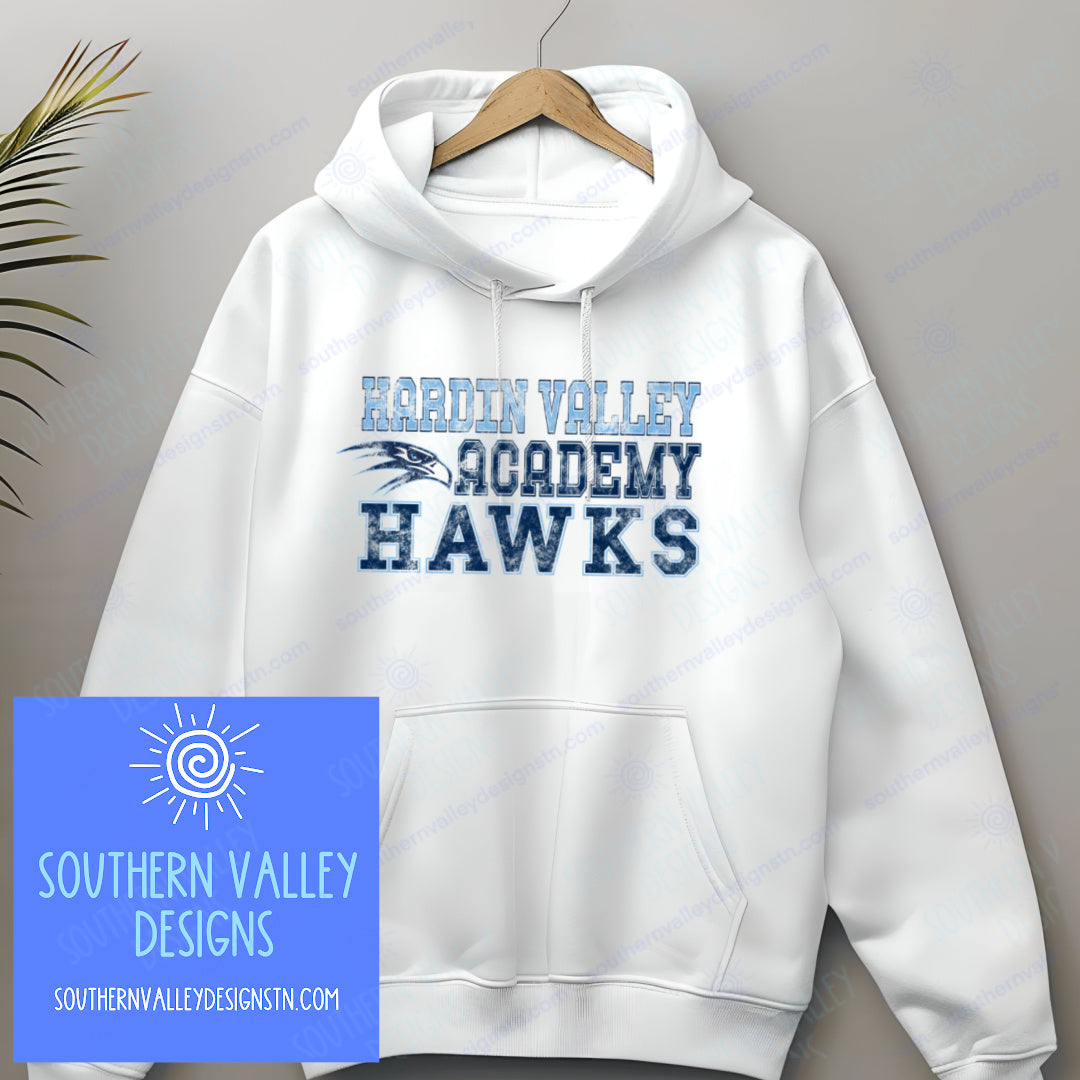 Hardin Valley Academy Hawks Distressed Design