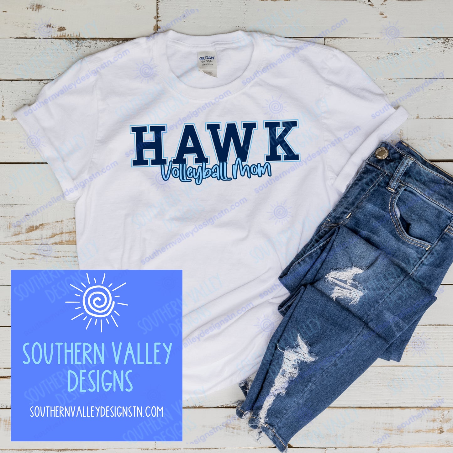 Hawk Volleyball Mom Design