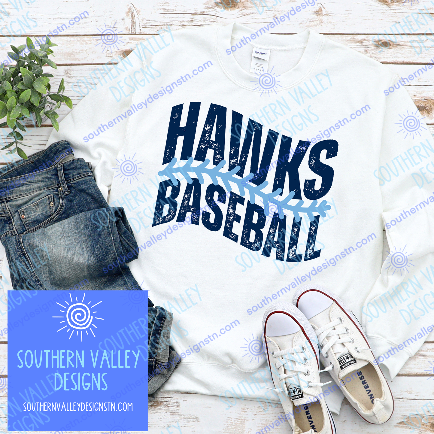 Hardin Valley Baseball Wave Design