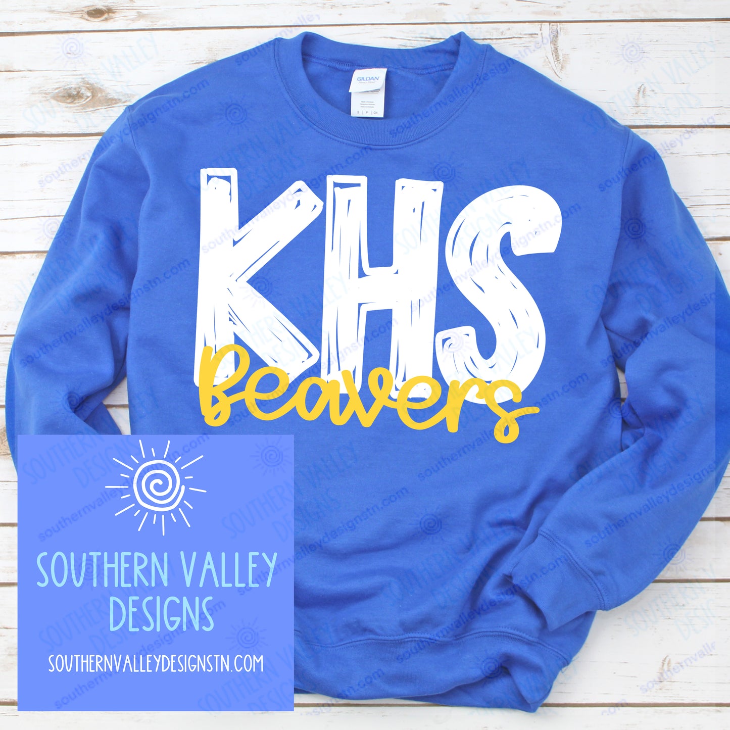 Karns High School Beavers Scribble Designs