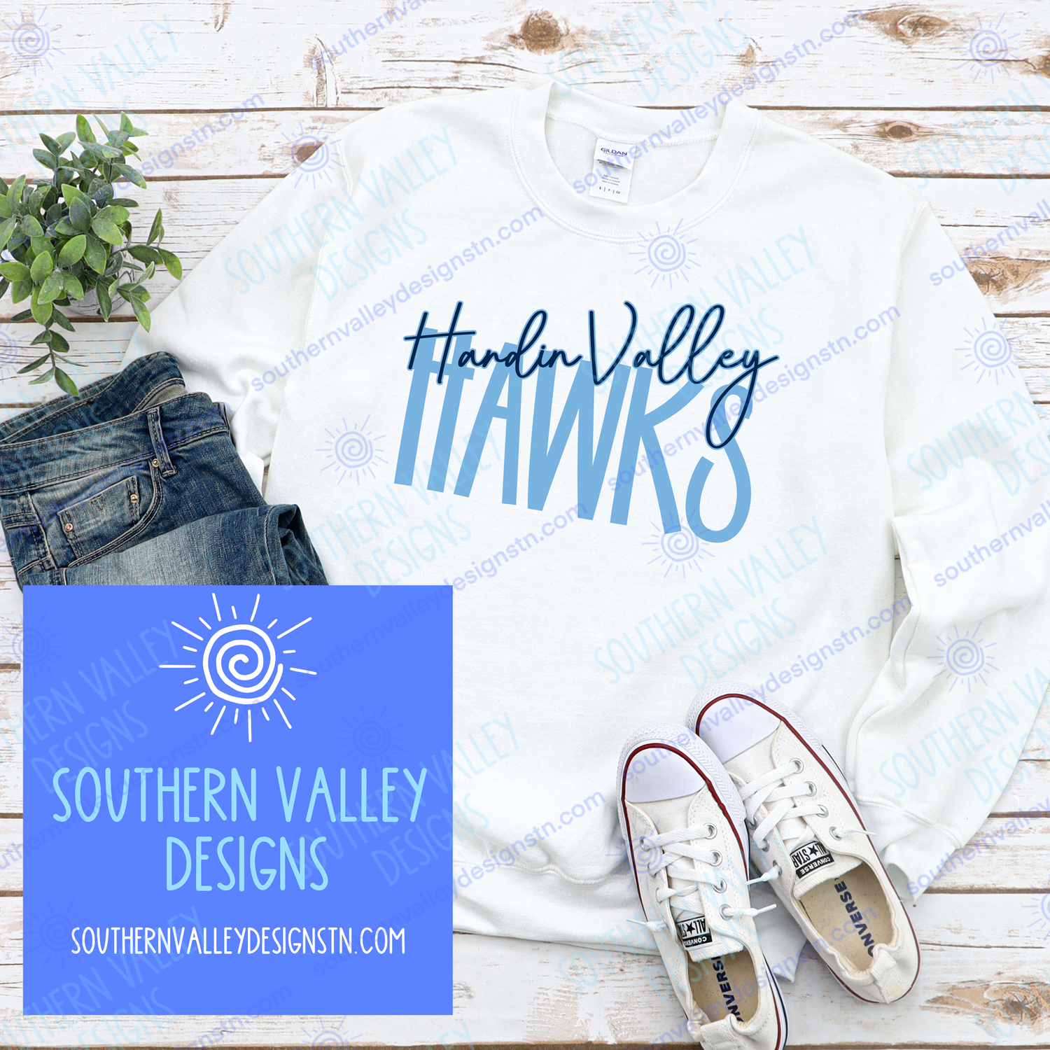 Hardin Valley Script Logo Design