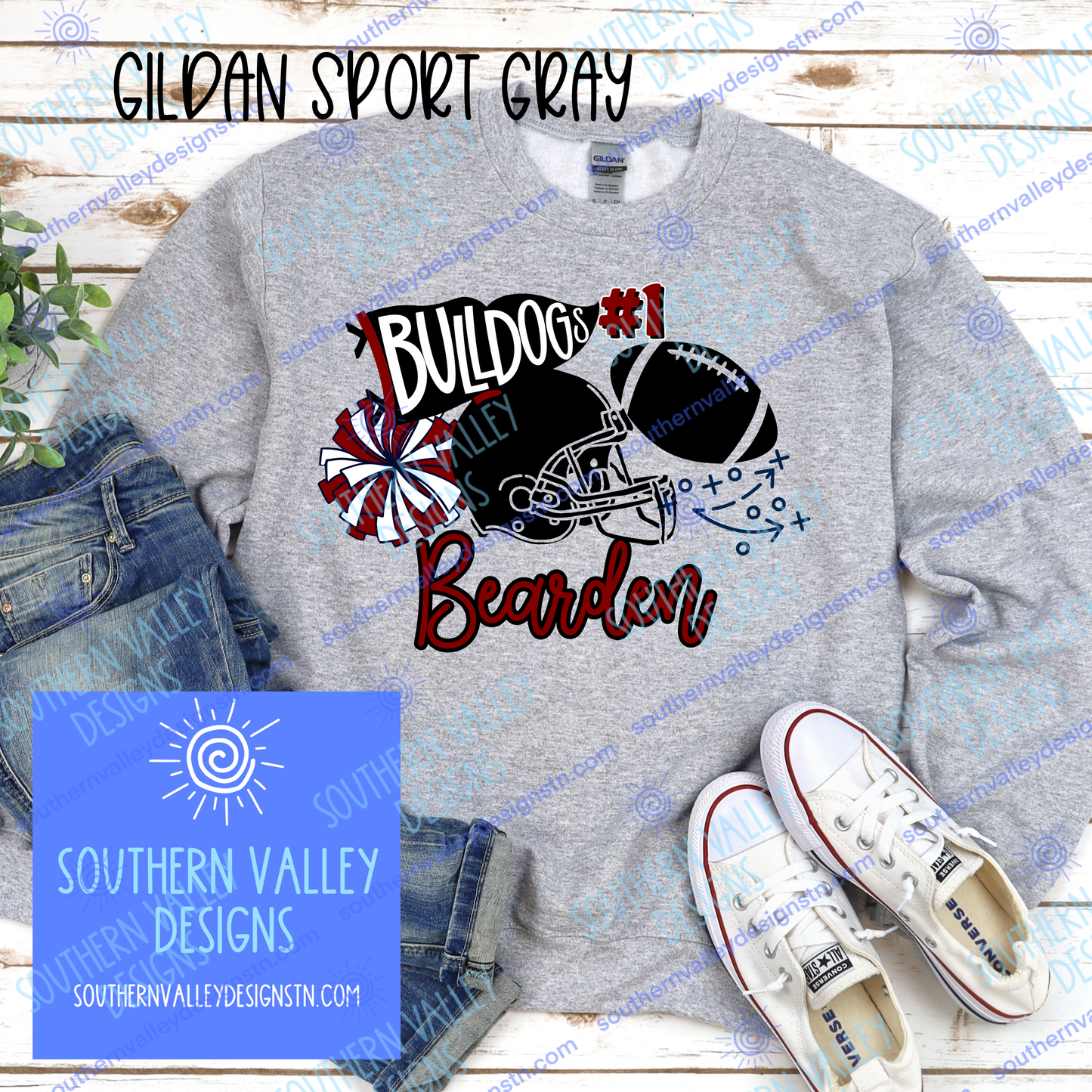 Bearden Football Spirit Design- Adult Sizes