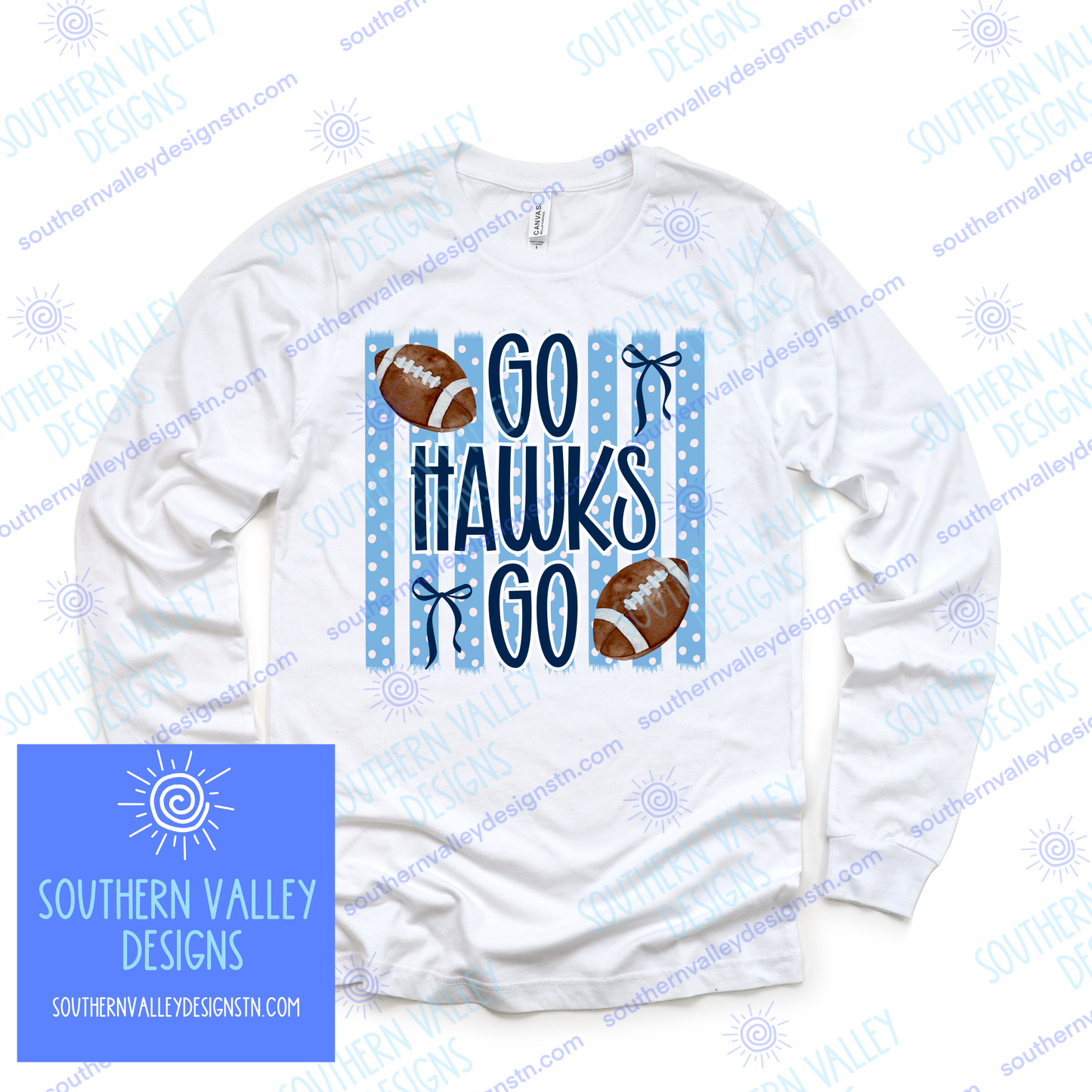 Go Hawks Go Football Design - Hardin Valley - Youth Sizes