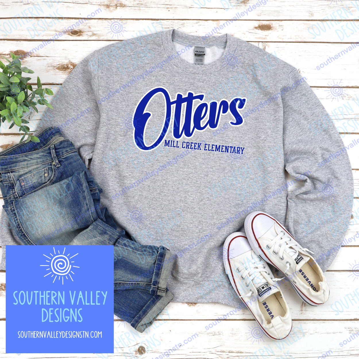 Varsity Design 1 - Mill Creek Otters - Adult Sizes