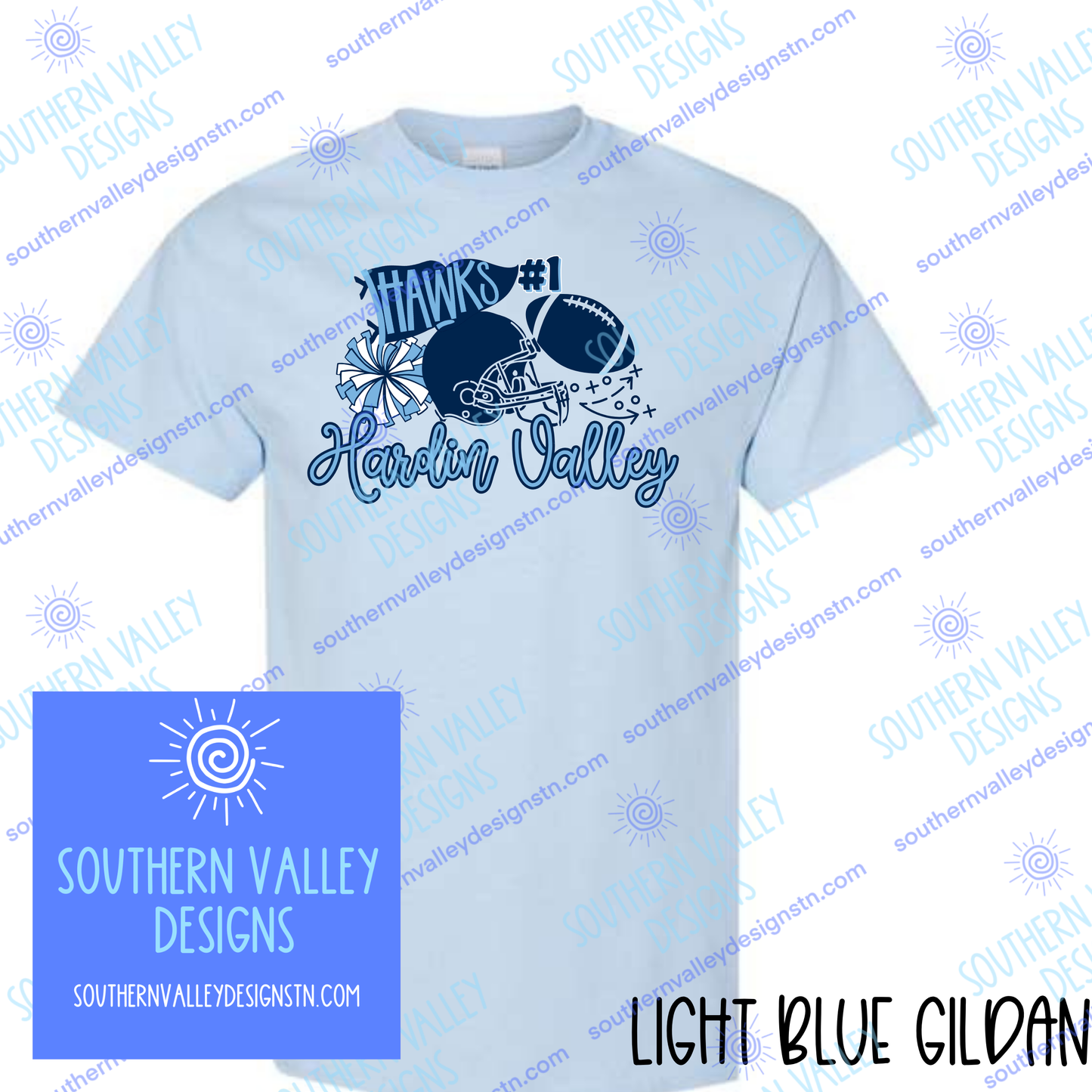 Hawks Football Spirit Design- Adult Sizes