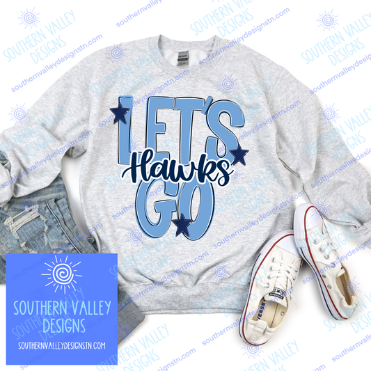 Lets Go Hawks Design - Adult Sizes