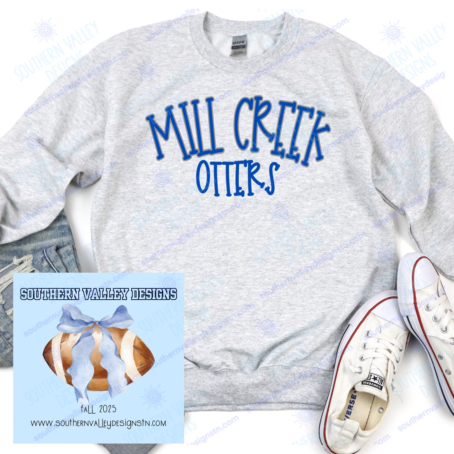 Mill Creek Otters Pep Design
