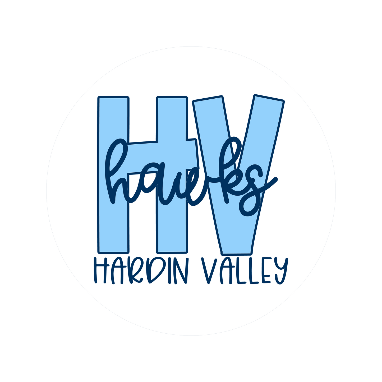 HV 3X3 Circle Sticker