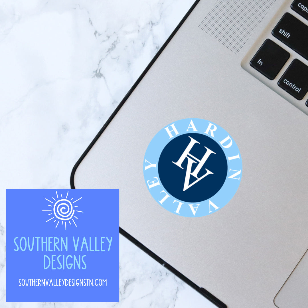 Hardin Valley Sticker 3X3" or 4X4" Circle