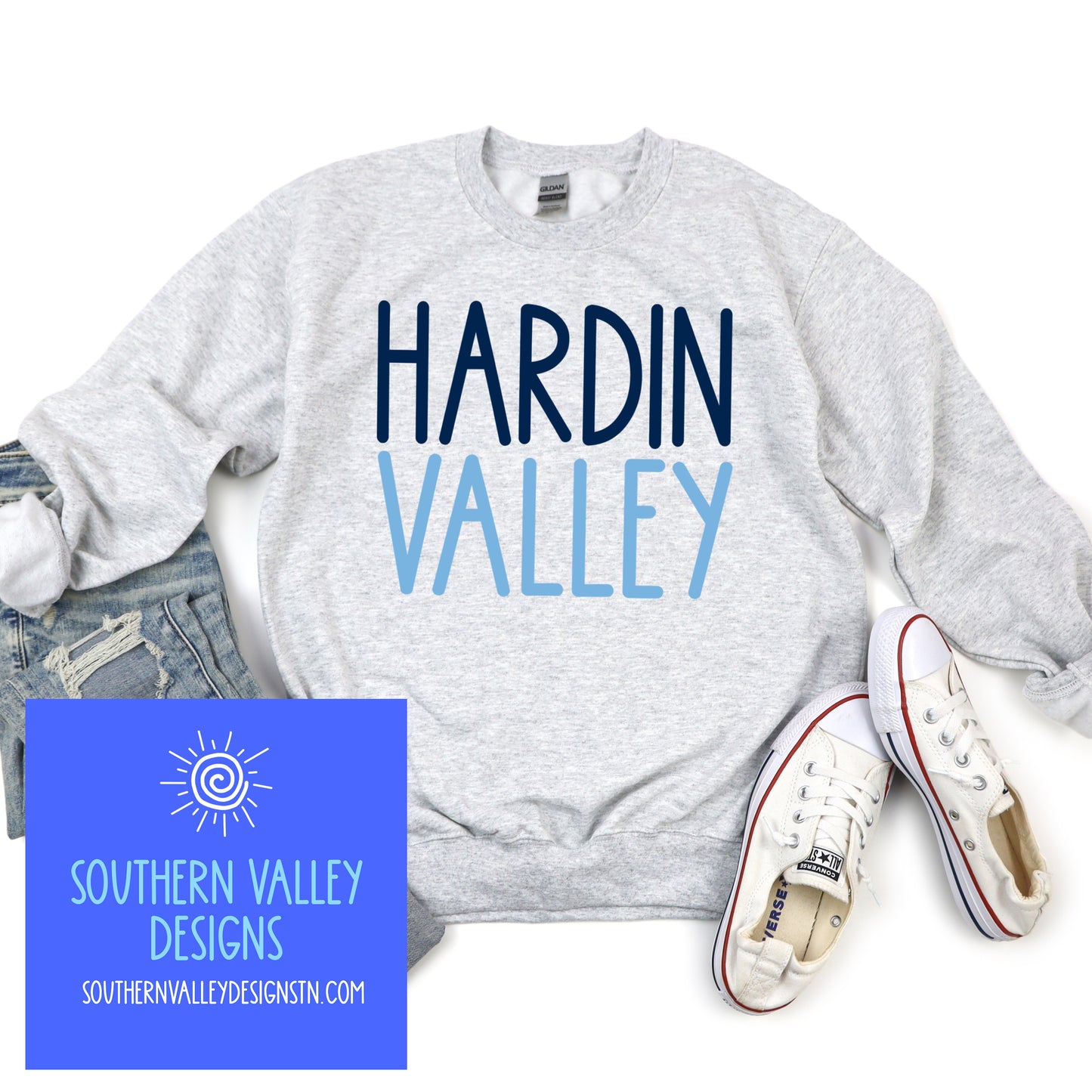 Hardin Valley Design light blue/dark blue
