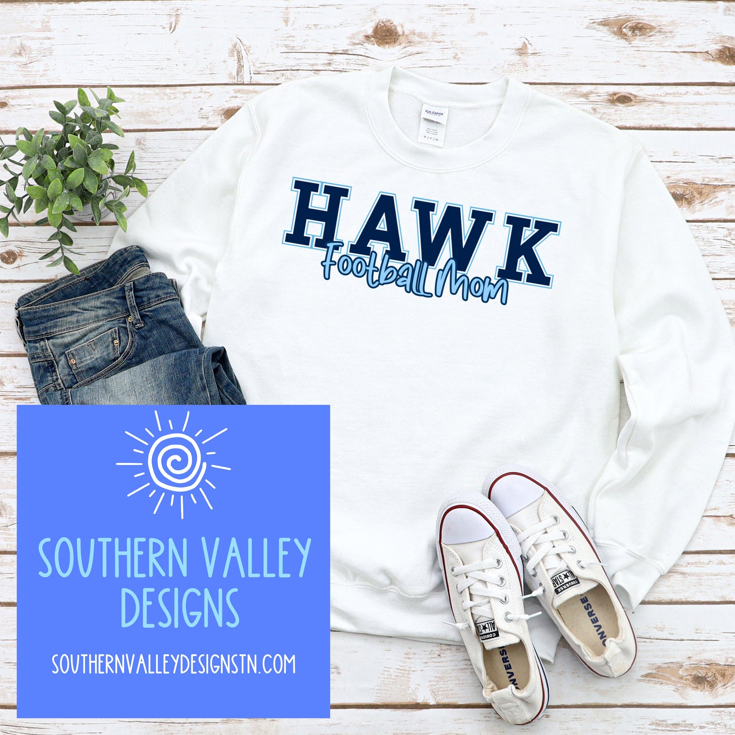 Hawk Football Mom Design