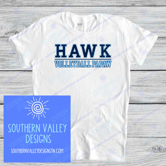 Hawk Volleyball Papaw Design