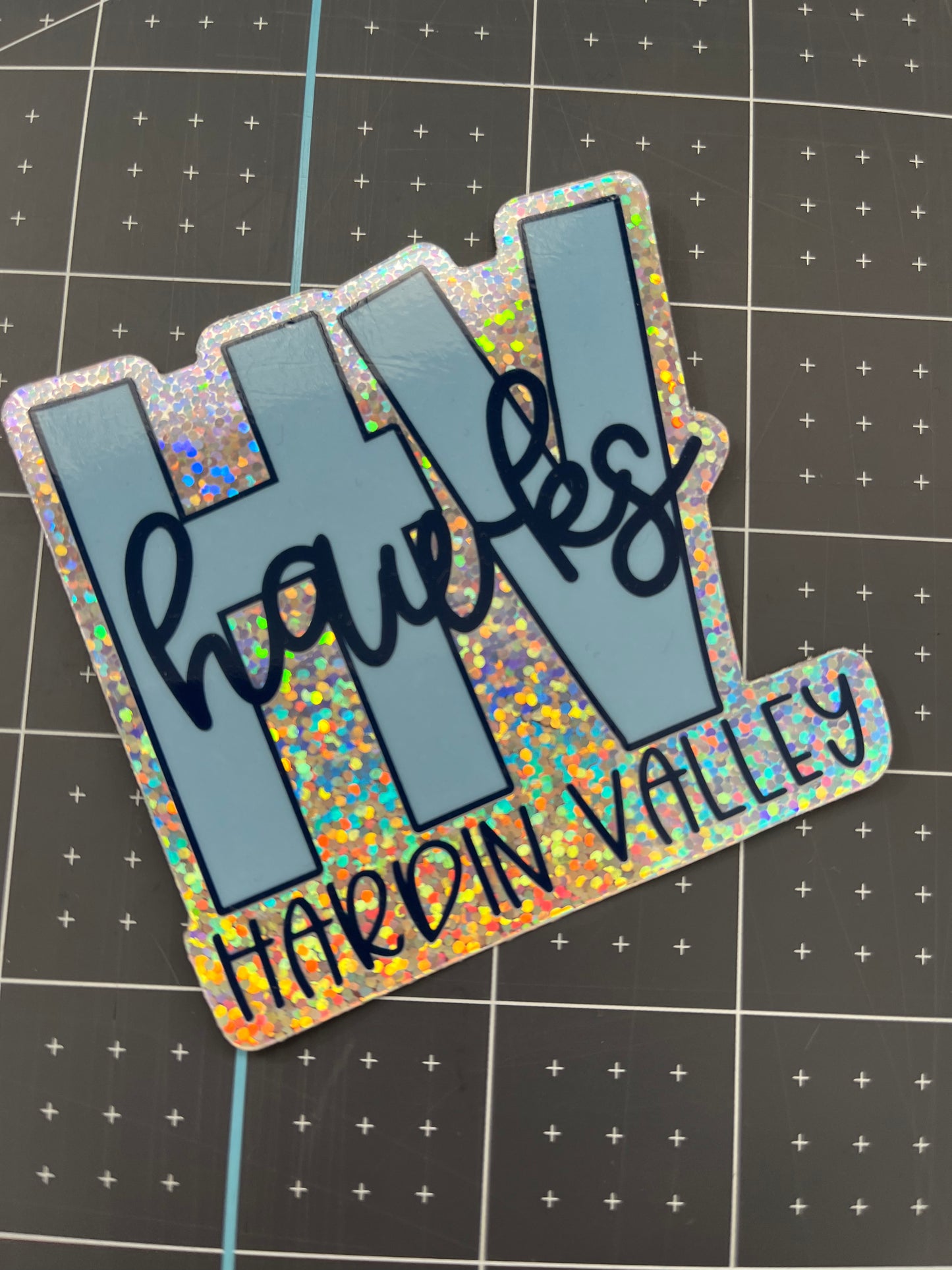 Hardin Valley EV Original Sparkle Sticker 3X3