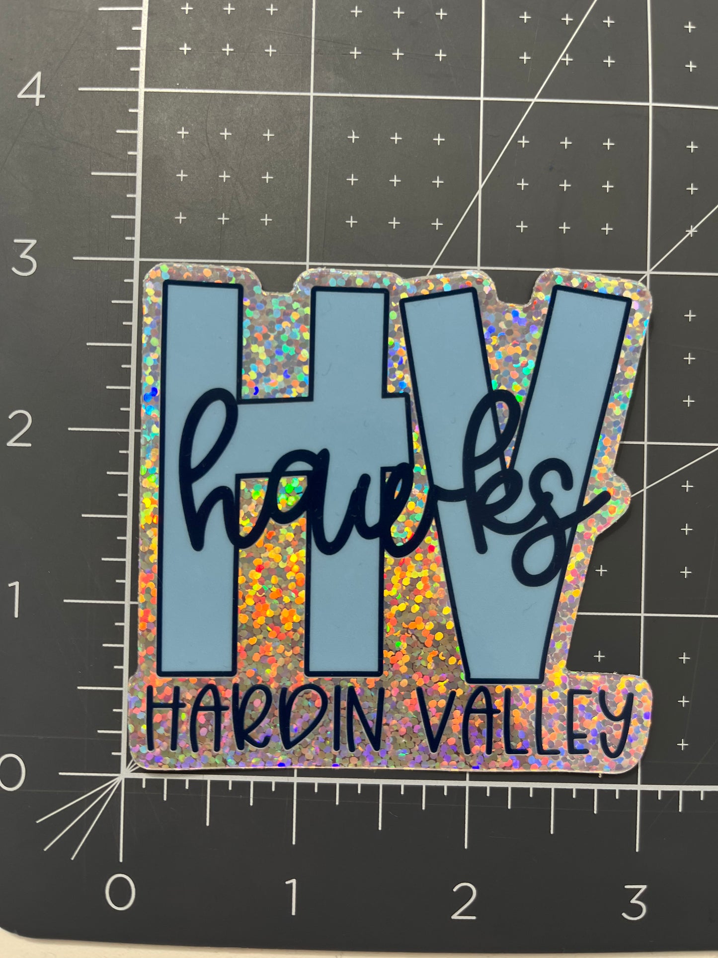 Hardin Valley EV Original Sparkle Sticker 3X3