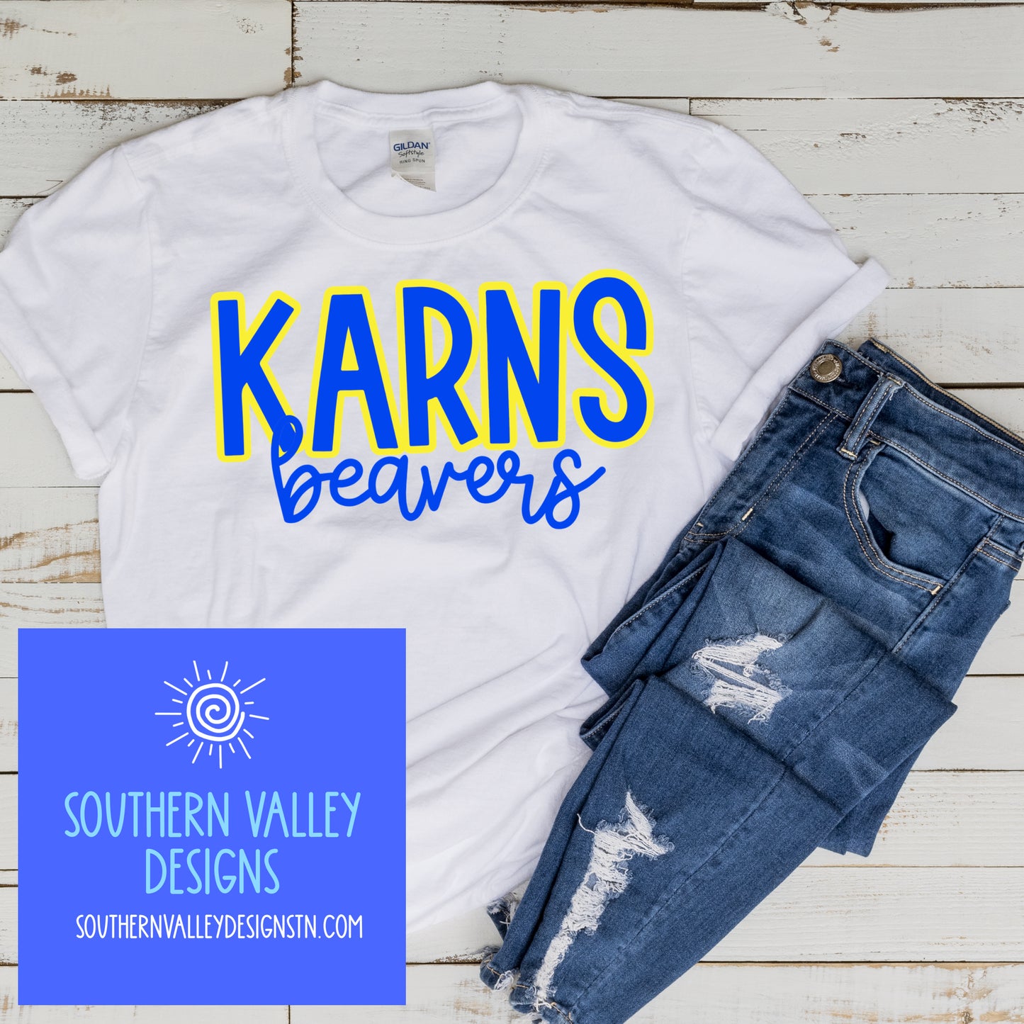 Karns Beavers School Spirit MW Design