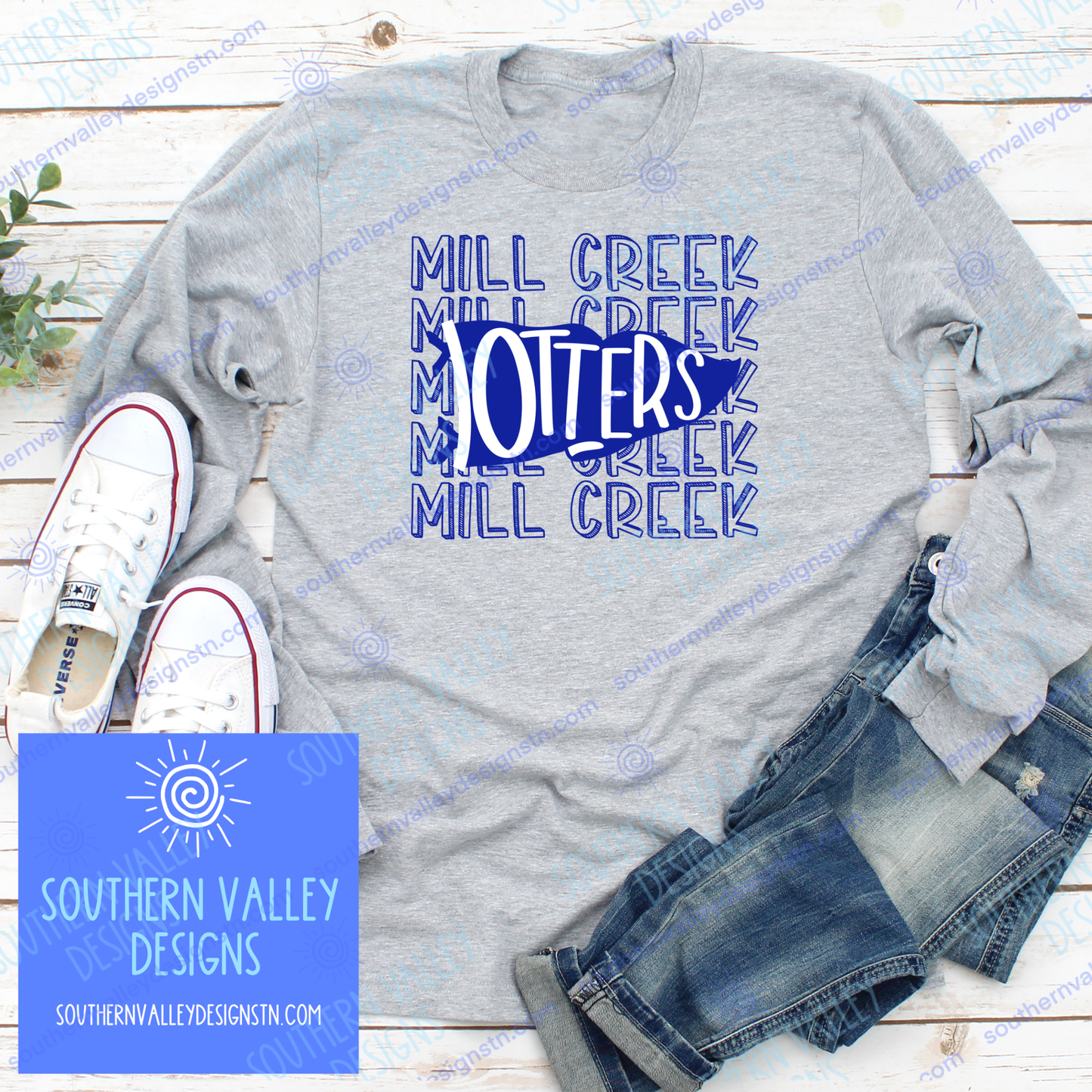 Pennant Design 1 - Mill Creek Otters - Youth Sizes