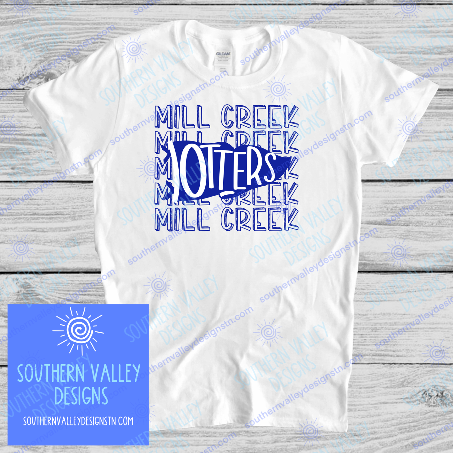 Pennant Design 1 - Mill Creek Otters - Youth Sizes