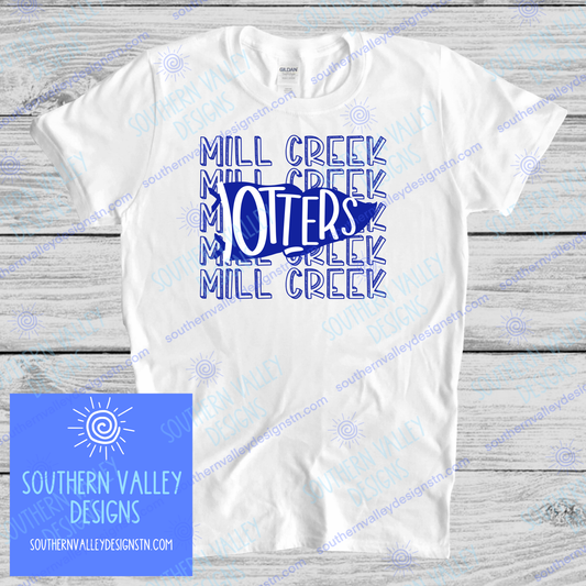 Pennant Design 1 - Mill Creek Otters - Youth Sizes